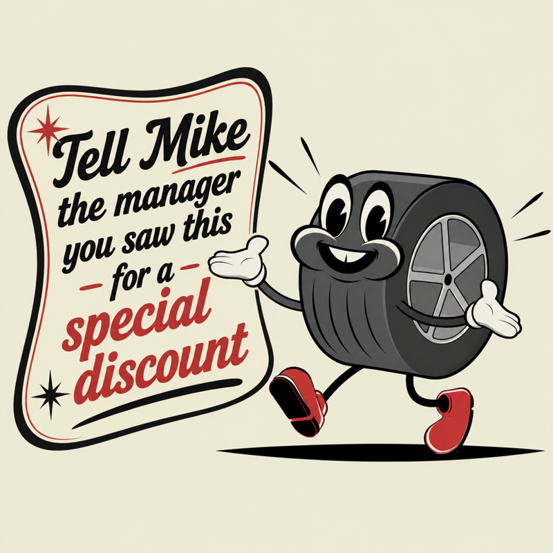 Tell Mike the manager you saw this for a special discount